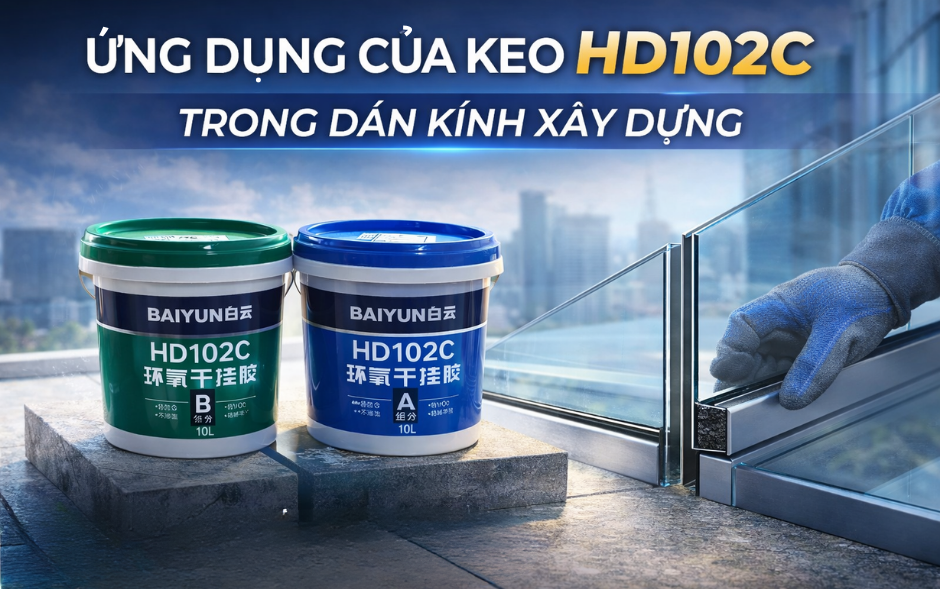 Khi Nào Nên Dùng Keo HD102C Cho Hạng Mục Kính?